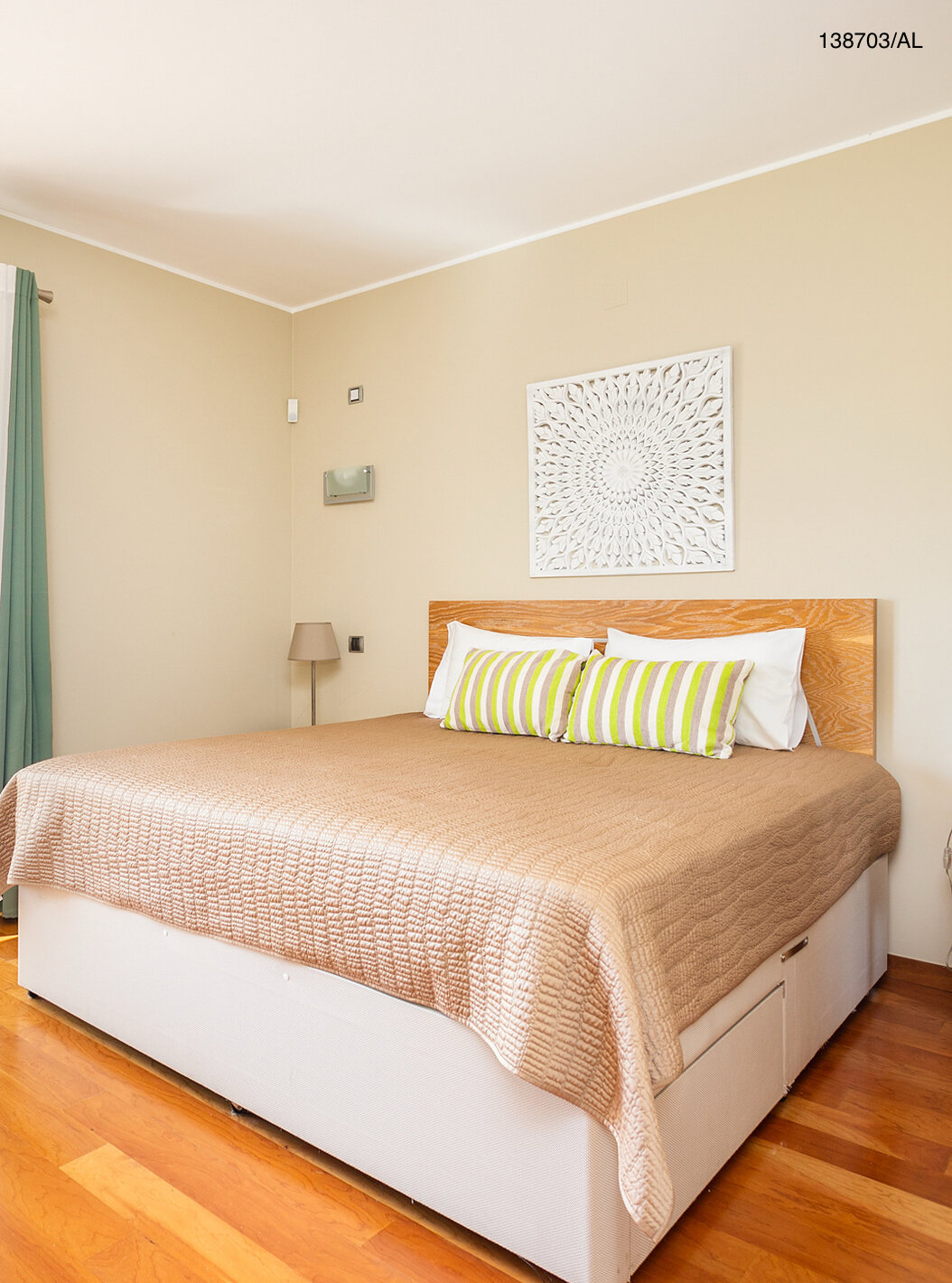 The Pestana Carvoeiro Golf T2 Superior Apartment has a bedroom with a double bed, nightstand, and balcony