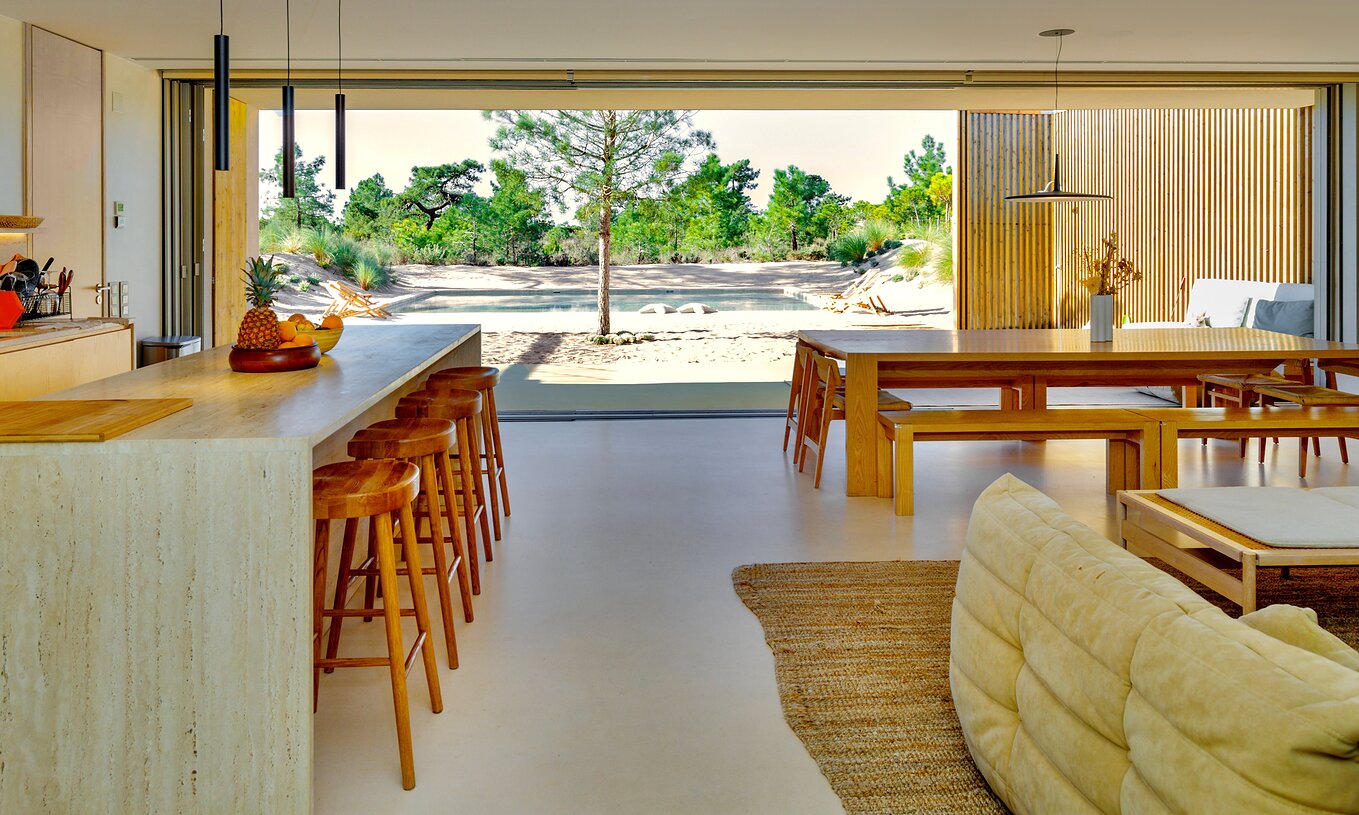 Las Exclusive Premium Villas con Piscina Privada del Pestana Tróia Eco Resort tienen una sala con vista a la piscina exterior