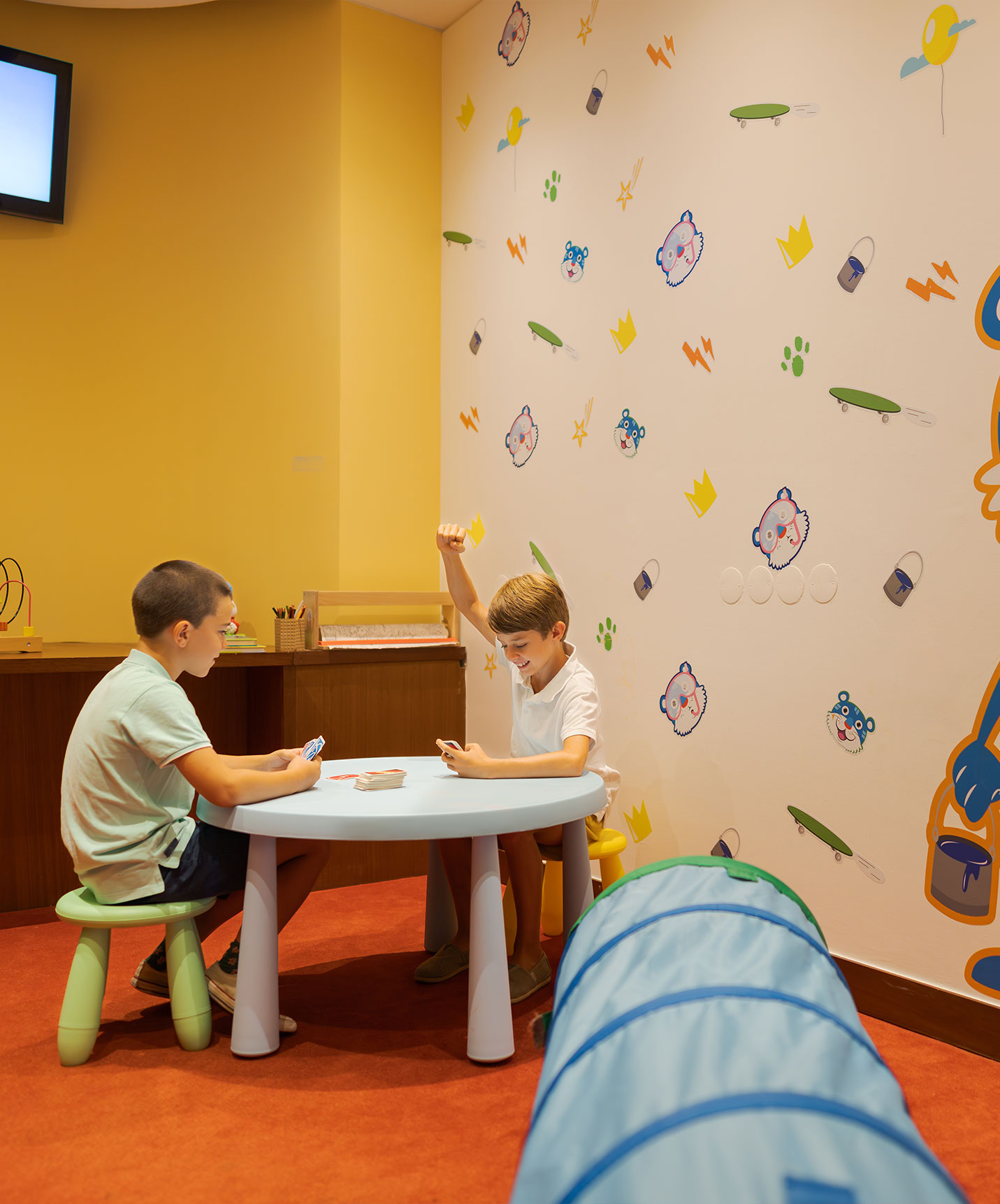 O Pestana Sintra, um hotel com golfe e spa em sintra, tem uma sala de kids club combrinquedos para as crianças