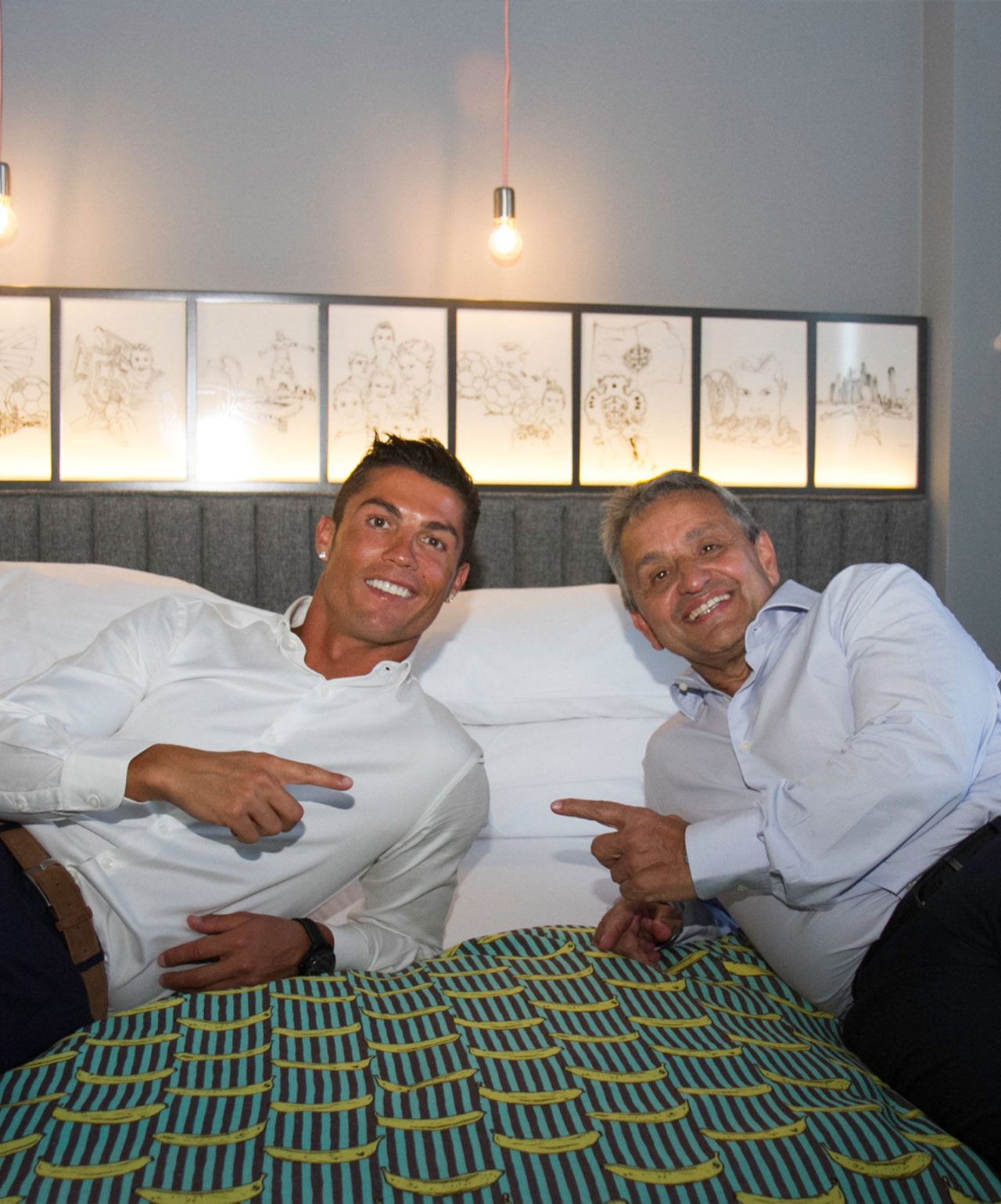 Het merk Pestana CR7 is een samenwerking tussen Cristiano Ronaldo en de Pestana Groep, vertegenwoordigd door Dionísio Pestana