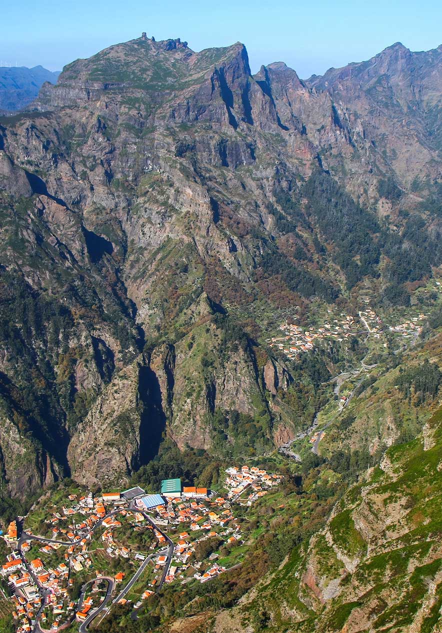 Stay at Pestana Carlton Madeira and discover the beauty of Curral das Freiras - Madeira with its valley and houses in between